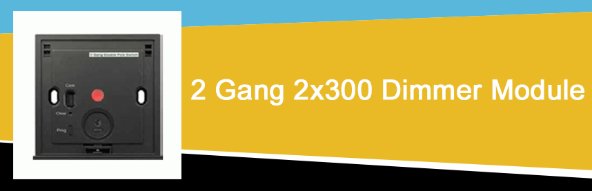 2 Gang 2x300 Dimmer Module